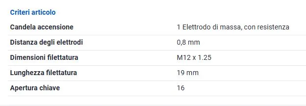 MARELLI CANDELA FIAT PANDA II (10^)