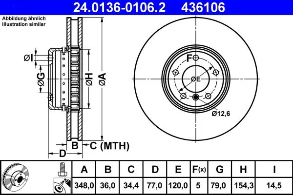 DISCHI FRENO ANT. per 5 (E60) 535d 6 (E63) 635d