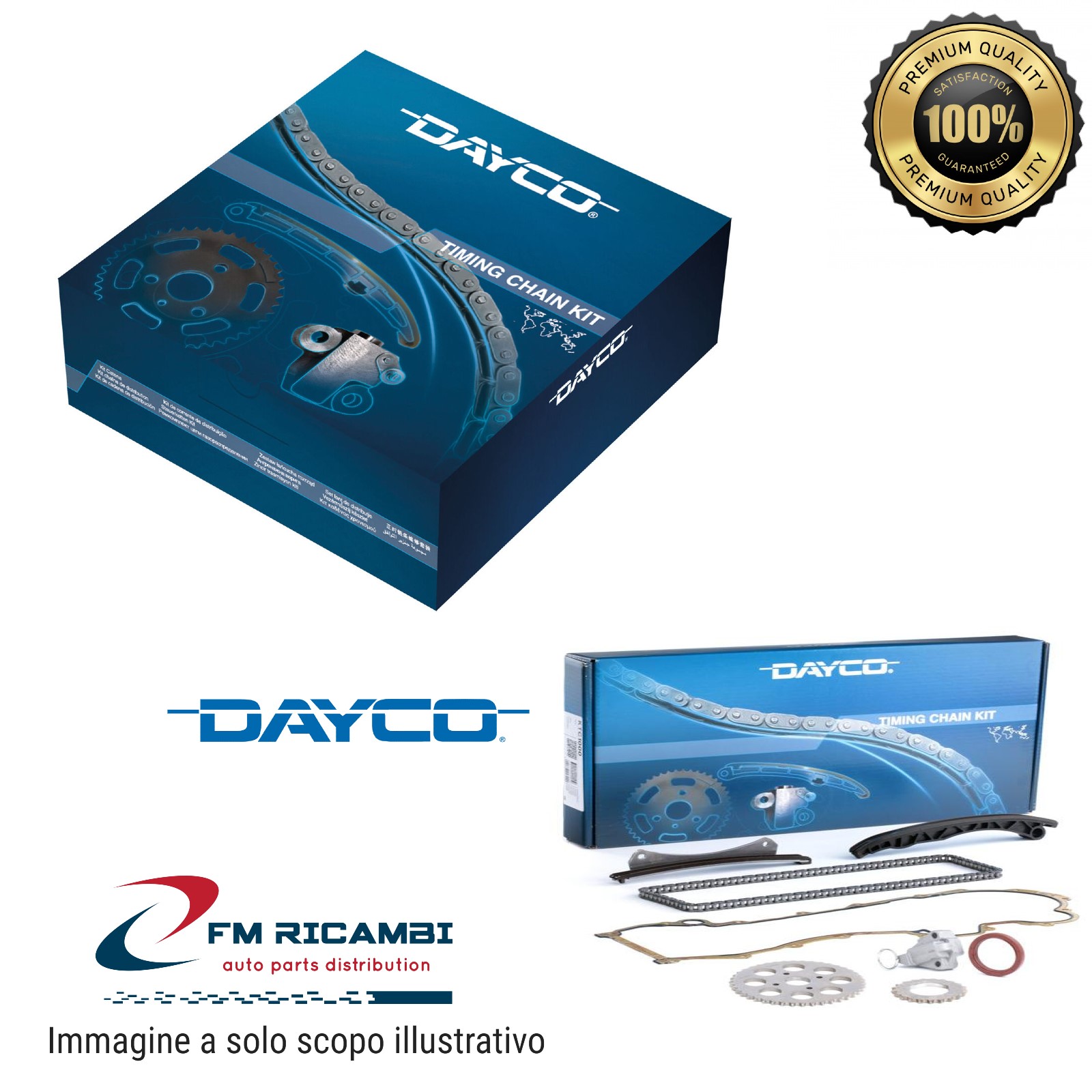 KIT CAT.DISTR.DAYCO 19pz.DUCATO 250 3.0 Mtj Euro5